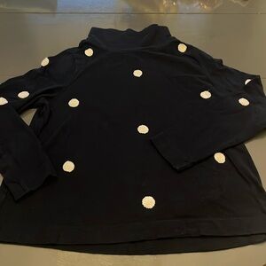 Loft navy polkadot sweater
